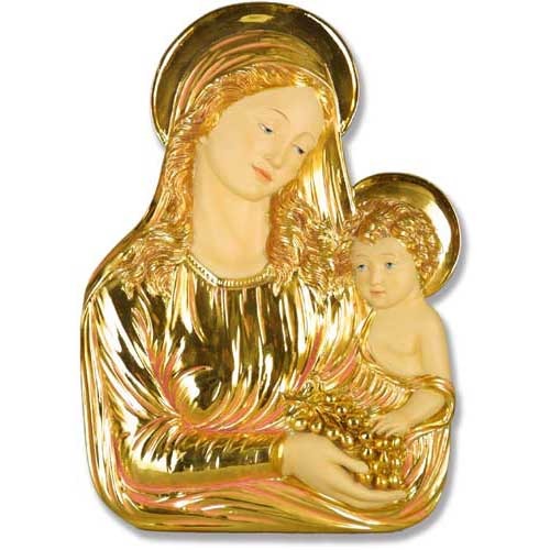 Madonna Eucharist Plaque Religious Sculpture - XoticBrands Home Decor