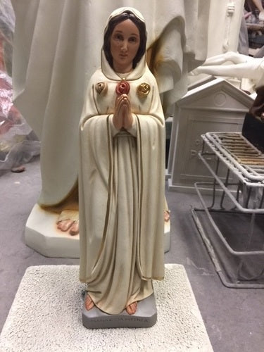 Maria Rosa Mystica 19 X 7 X 4 Religious Sculpture - XoticBrands Home Decor
