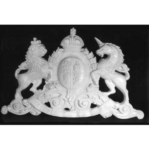  English Crest Animal Architectural  Sculpture, Home Decor, XoticBrands, XoticBrands Home Decor