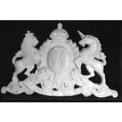  English Crest Animal Architectural  Sculpture, Home Decor, XoticBrands, XoticBrands Home Decor