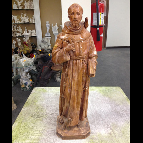  SEE F2324 St. Francis With Birds  Religious  Sculpture, Religious Decor, XoticBrands, XoticBrands Home Decor