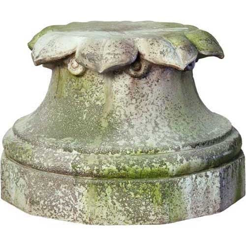 Hale Petal Base 14"H - Pedestal Sculpture - XoticBrands Home Decor