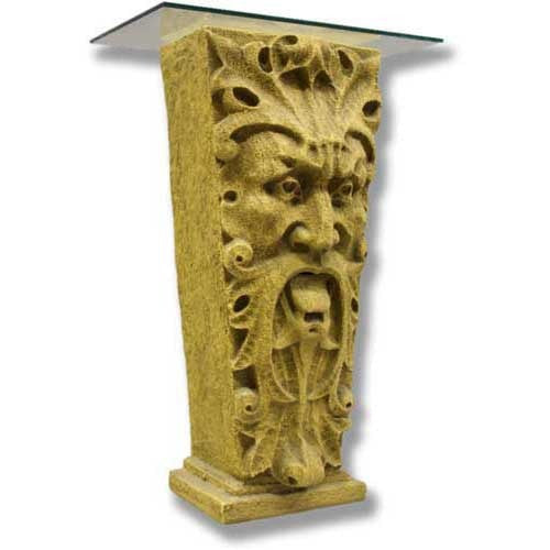 Mouth Of Truth Pedestal 37 - Pedestal Sculpture - XoticBrands Home Decor