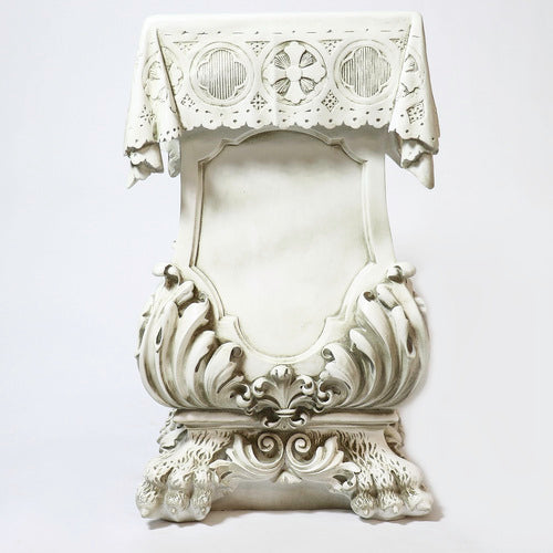  Draped Pedestal W/Claw Leg31 Animal Architectural  Sculpture, Home Decor, XoticBrands, XoticBrands Home Decor