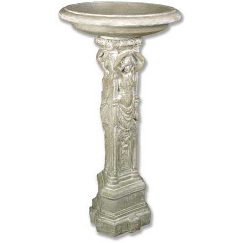 Lowe Caryatid Birdbath 48 Garden Display - XoticBrands Home Decor
