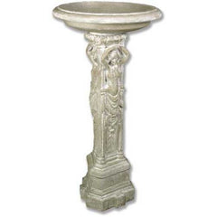 Lowe Caryatid Birdbath 48 Garden Display - XoticBrands Home Decor