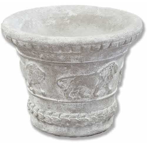 Urn W/Lions Circling 9 Garden Display - XoticBrands Home Decor