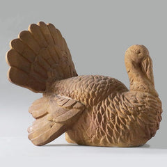  Turkey Lifesize 18"H Animal Sculpture, Home Decor, XoticBrands, XoticBrands Home Decor