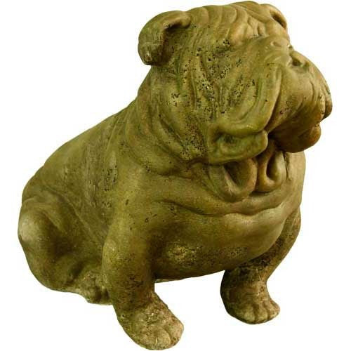 Brutus Bulldog 13 Garden Animal Statue - XoticBrands Home Decor