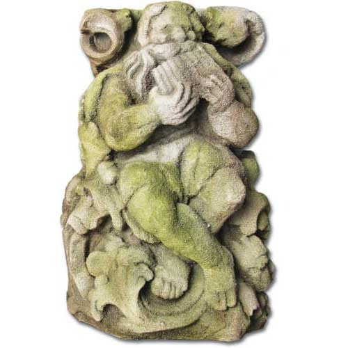 Titan Playing Pan Flute 15 Gargoyle Sculpture - XoticBrands Home Decor