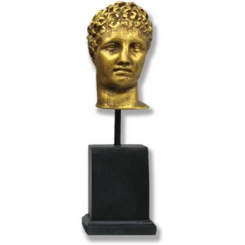 Hermes Head On Cube -  Greek & Roman Busts - XoticBrands Home Decor