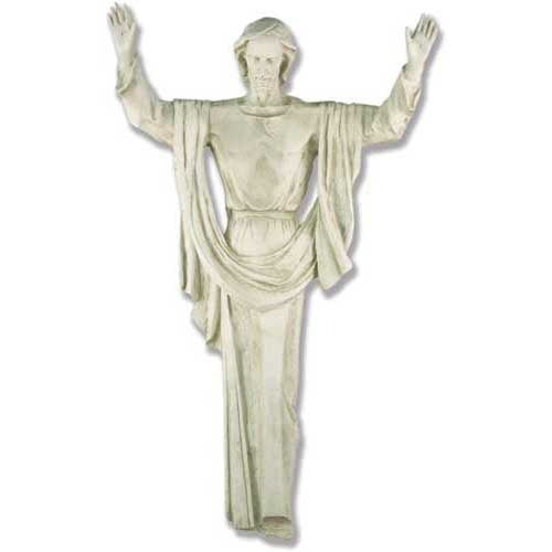 Rising Christ Wall Hanging 7 Religious Sculpture - XoticBrands Home Decor