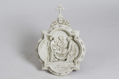  Chapel Wall Plaque Station #14  Religious  Sculpture, Religious Decor, XoticBrands, XoticBrands Home Decor