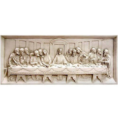 Grande Large Last Supper Wall Relief 25 Religious Sculpture - XoticBrands Home Decor