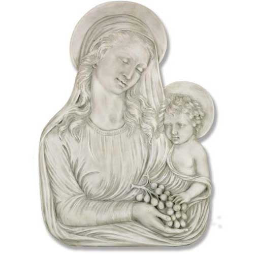 Madonna Eucharist Plaque Religious Sculpture - XoticBrands Home Decor