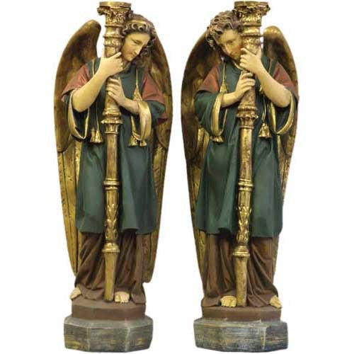 Majestic Guardian Set 52" H Classical Sculpture - XoticBrands Home Decor