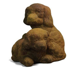 Two Puppies Garden Animal Statue - XoticBrands Home Decor