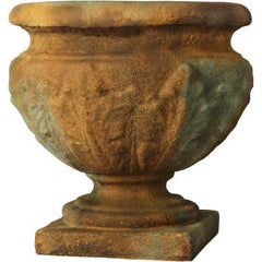 Rough Leaf Urn 16 Garden Display - XoticBrands Home Decor