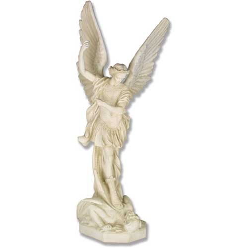 Saint Michael Slaying Satan 58 Angel Sclpture - XoticBrands Home Decor