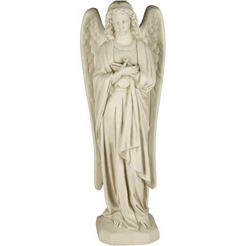 Chapel Crossed Angel 26 Garden Angel Statue - XoticBrands Home Decor