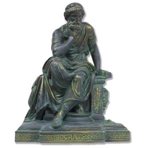 Socrates Seated -  Philosophers Busts - XoticBrands Home Decor