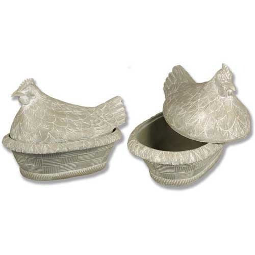 Margie Hen On Nest Garden Animal Statue - XoticBrands Home Decor