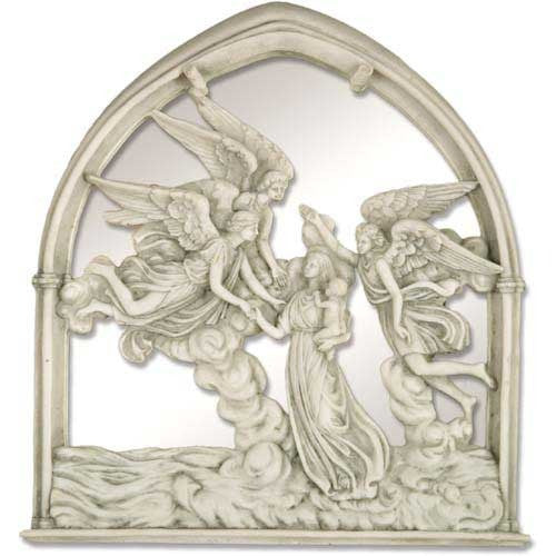Angels Of The Sea Mirror 10"H Religious Sculpture - XoticBrands Home Decor