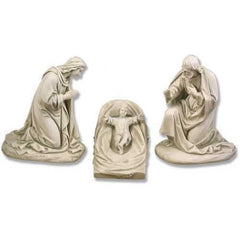 Mary,Joseph & Baby In Manger Religious Sculpture - XoticBrands Home Decor