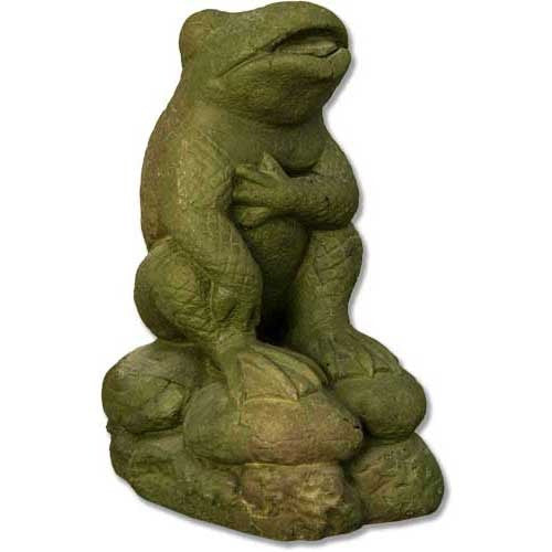 Cracked Up Frog 12 Garden Animal Statue - XoticBrands Home Decor