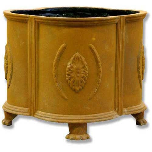 Footed Maya Pot-Large Garden Planter - XoticBrands Home Decor