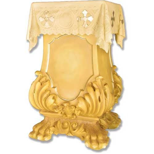Draped Pedestal With Claw Leg31 - Pedestal Sculpture - XoticBrands Home Decor