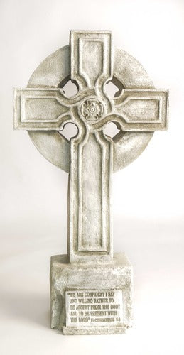  Saint John Cross On Stand 32  Religious  Sculpture, Religious Decor, XoticBrands, XoticBrands Home Decor