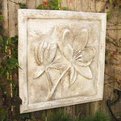  Lotus Plaque Animal Display  Sculpture, Home Decor, XoticBrands, XoticBrands Home Decor