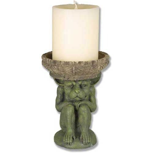 N/A Moe Candleholder 6 Gargoyle Sculpture - XoticBrands Home Decor
