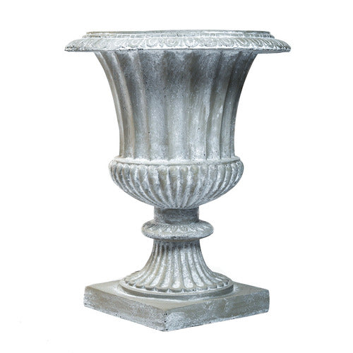  Lg.Fluted Urn 29 H (R) Sculpture - Planters, Planters, XoticBrands, XoticBrands Home Decor