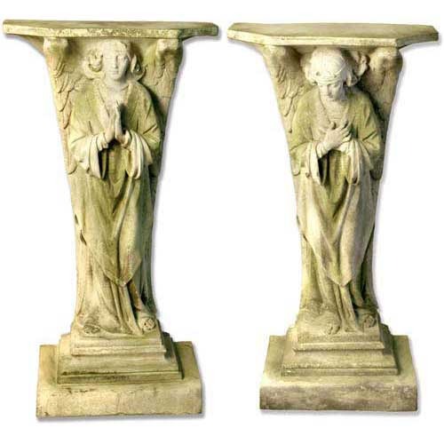 Devotion Angel Set Of 2, 38"H Garden Angel Statue - XoticBrands Home Decor