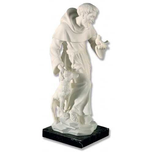St. Francis 11 H Religious Sculpture - XoticBrands Home Decor