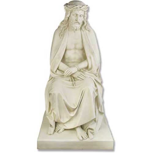 Seated Christ Religious Sculpture - XoticBrands Home Decor