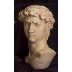 David Bust Large 18 -  Michelangelo Classical  Sculpture - XoticBrands Home Decor