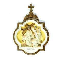  Chapel Wall Plaque Station #8 Full Color Animal Religious  Sculpture, Religious Decor, XoticBrands, XoticBrands Home Decor