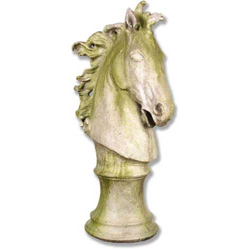 Horse Head Dramatic 39 H Garden Animal Statue - XoticBrands Home Decor