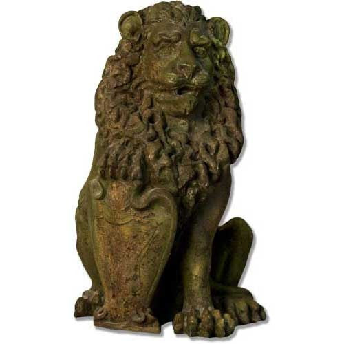 Richelieu Lion-Right 26 Garden Animal Statue - XoticBrands Home Decor