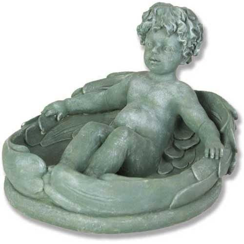 Baby Birdfeeder Garden Angel Statue - XoticBrands Home Decor