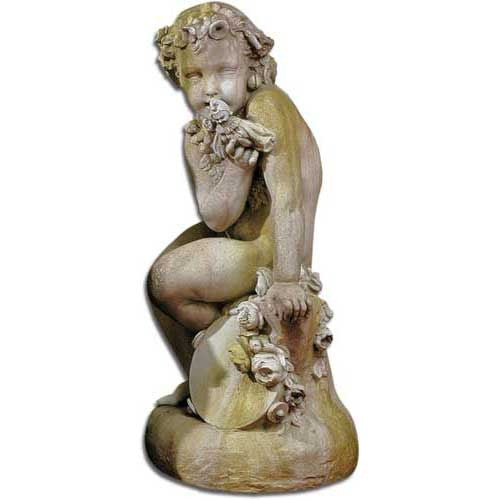 Como Cherub & Doll Garden Angel Statue - XoticBrands Home Decor