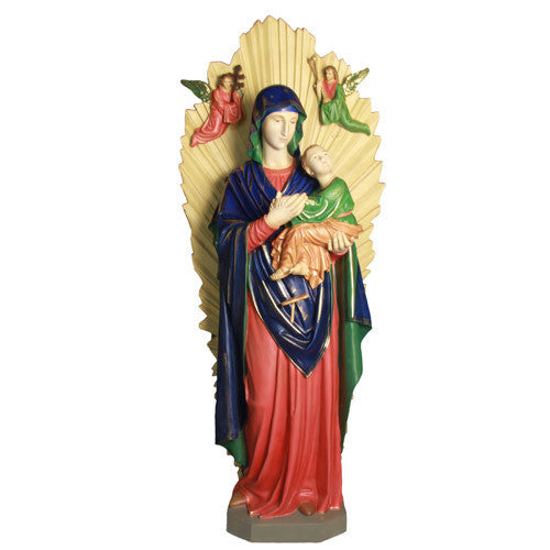 Our Lady Of Perpetual Help W/ Shrine Religious Sculpture - XoticBrands Home Decor
