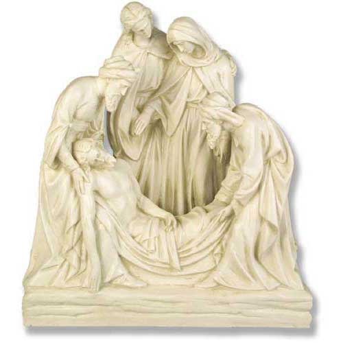 Jesus Is Buried Station # 14 Religious Sculpture - XoticBrands Home Decor