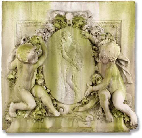 Labelle Demoiselle Cherub Plq - Architectural   Over Decor Plaques - XoticBrands Home Decor