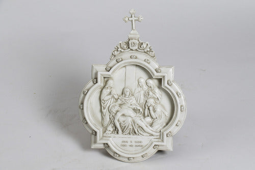  Chapel Wall Plaque Stations #13  Religious  Sculpture, Religious Decor, XoticBrands, XoticBrands Home Decor