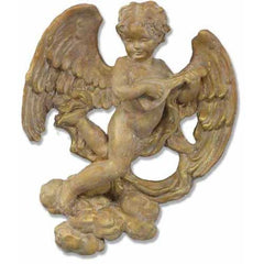 Sanctuary Cherub-Lute Player Garden Angel Statue - XoticBrands Home Decor
