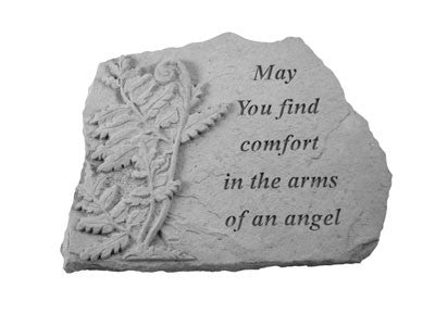 May You Find...W/Fern Memorial Garden Stone - XoticBrands Home Decor